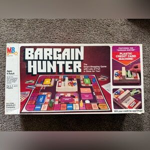 Vintage 1981 Milton Bradley Bargain Hunter Board Game